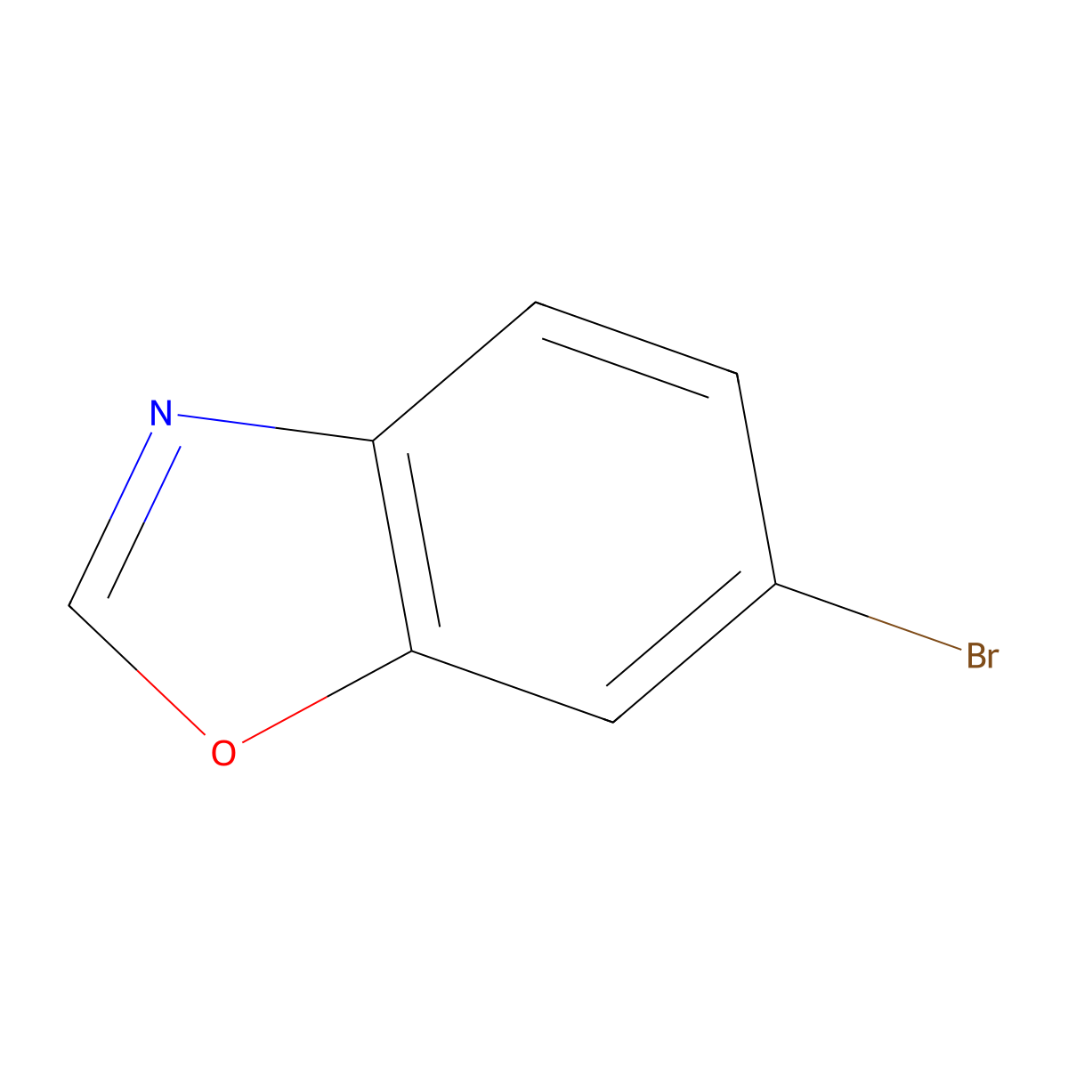 6-Bromo-1,3-benzoxazole molecular structure, CAS 375369-14-5