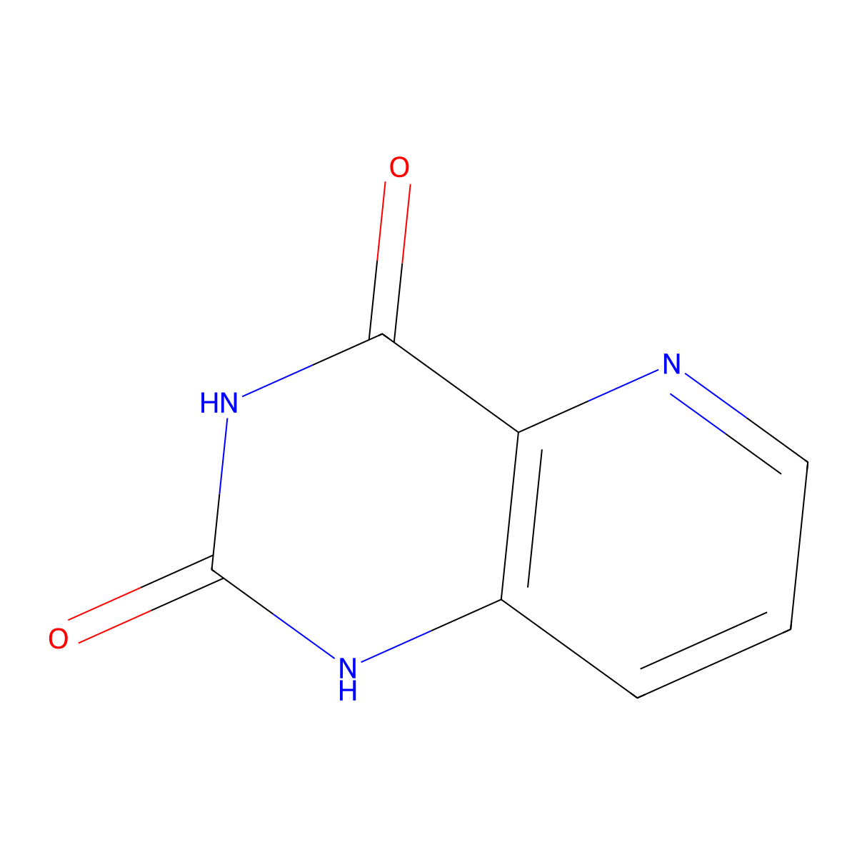 Pyrido(3,2-d)pyrimidine-2,4-diol molecular structure, CAS 37538-68-4