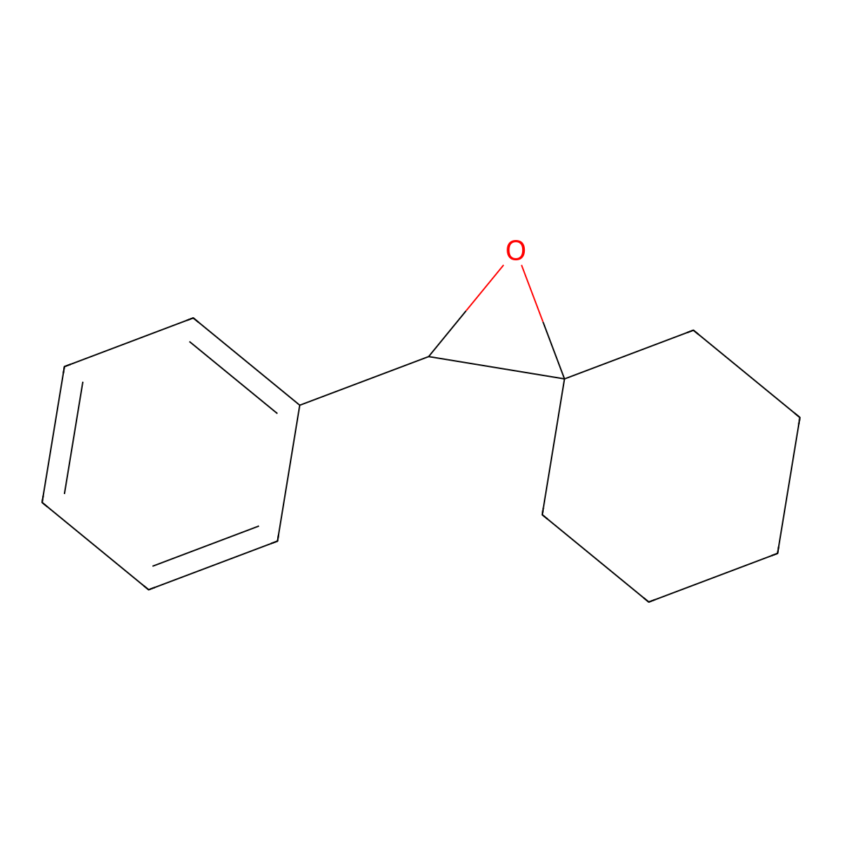 2-Phenyl-1-oxaspiro[2.5]octane molecular structure, CAS 37545-92-9