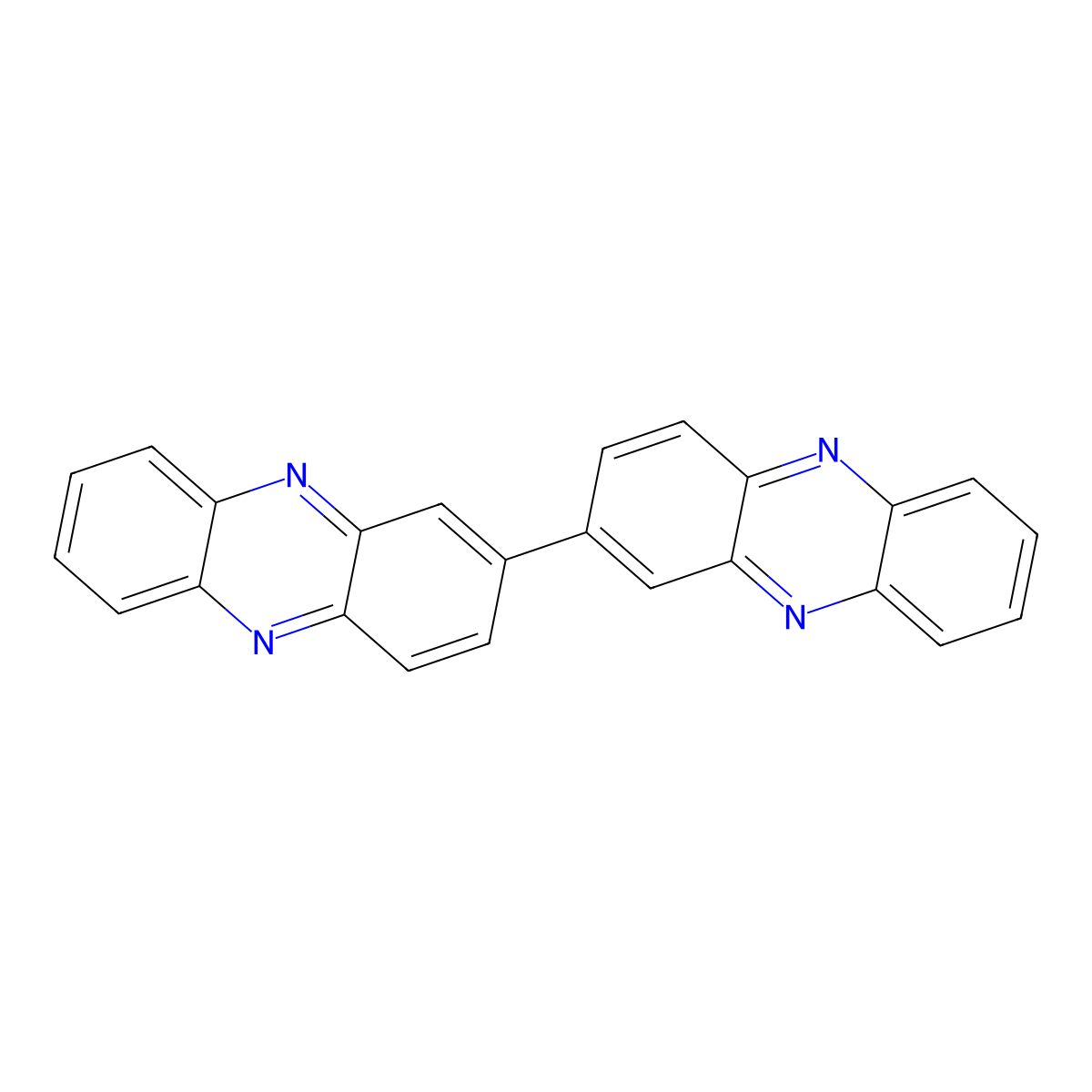 2,2'-Biphenazine molecular structure, CAS 37552-94-6