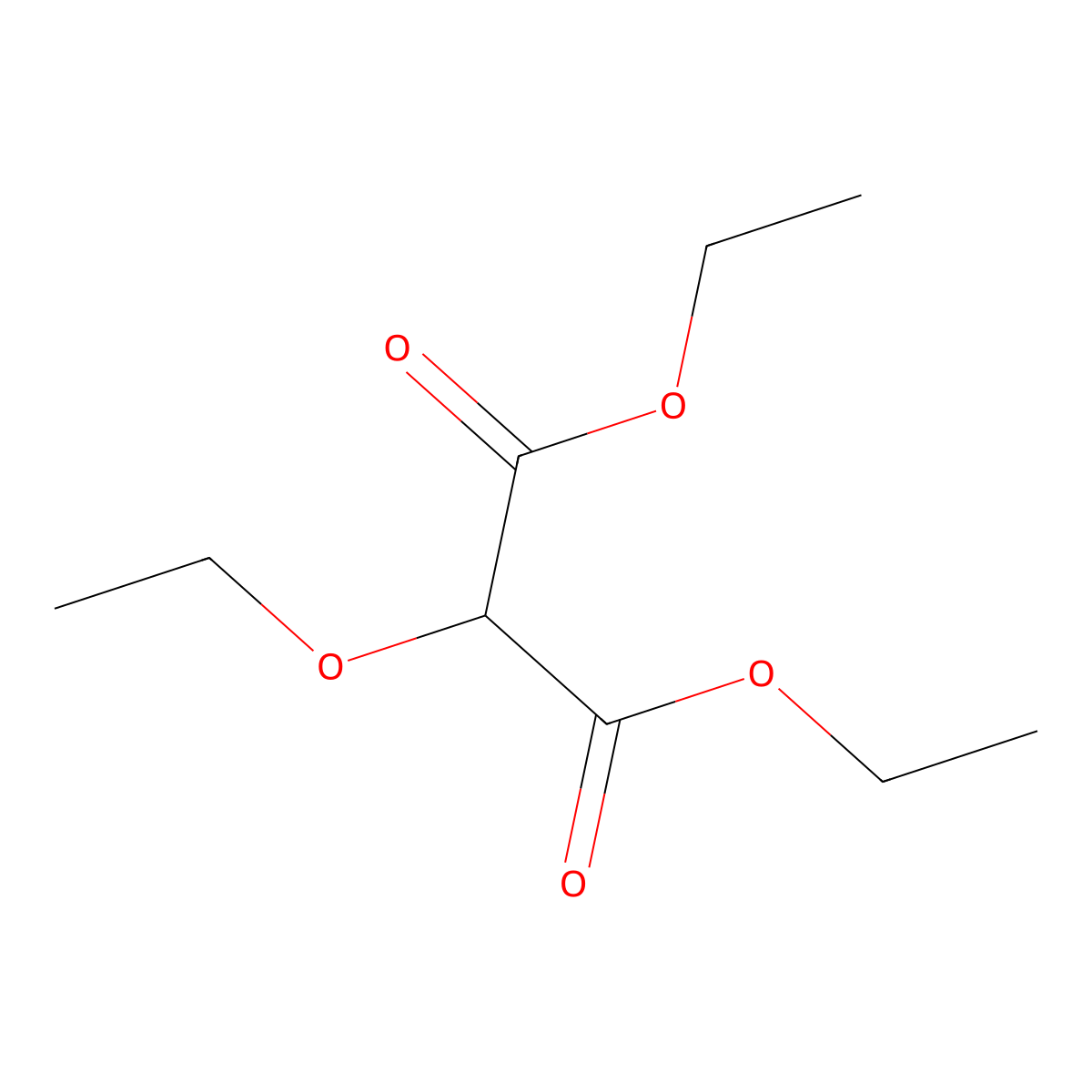 Diethyl ethoxypropanedioate molecular structure, CAS 37555-99-0