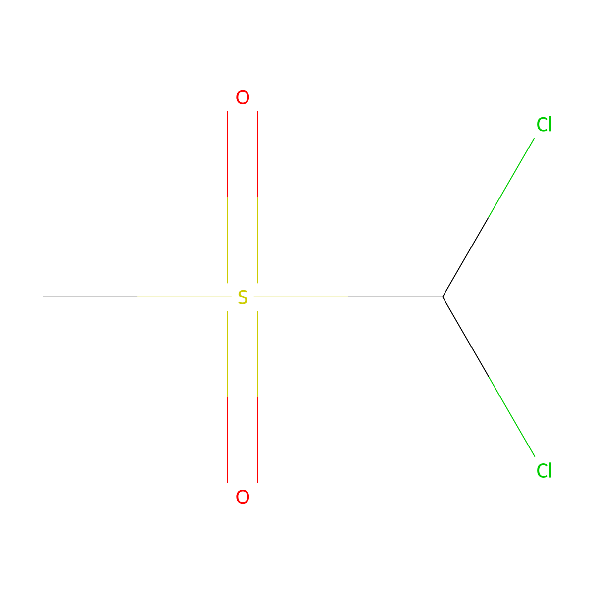 Dichloro(methylsulfonyl)methane molecular structure, CAS 37557-96-3