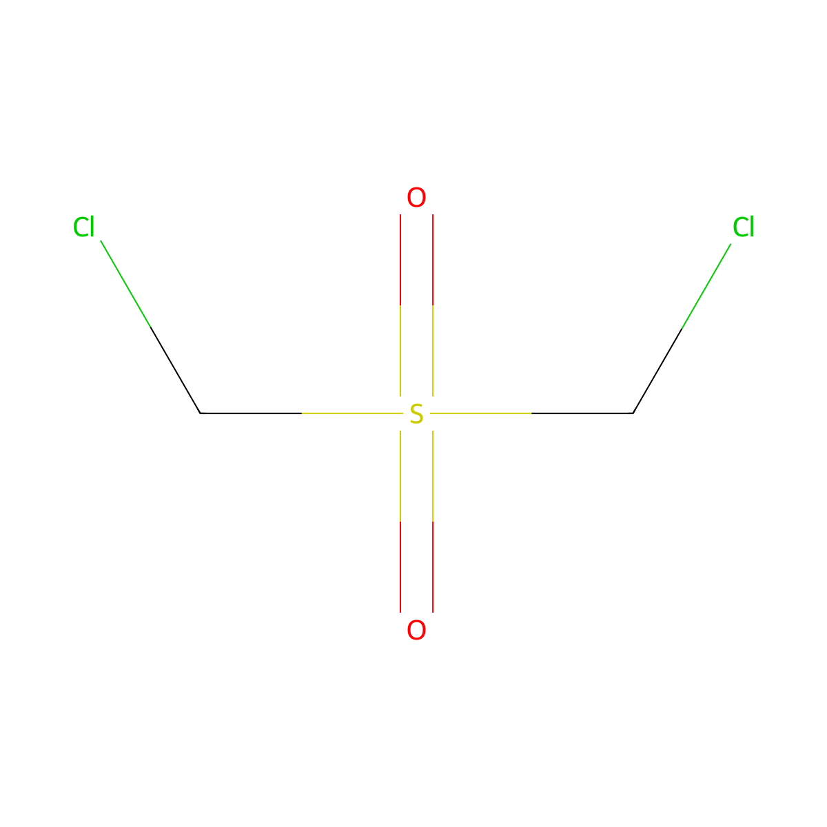 Bis(chloromethyl) sulfone molecular structure, CAS 37557-97-4
