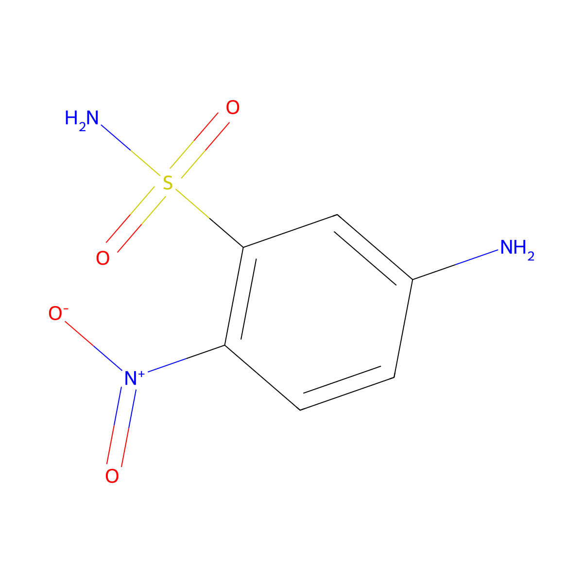 5-Amino-2-nitrobenzenesulfonamide molecular structure, CAS 37559-31-2