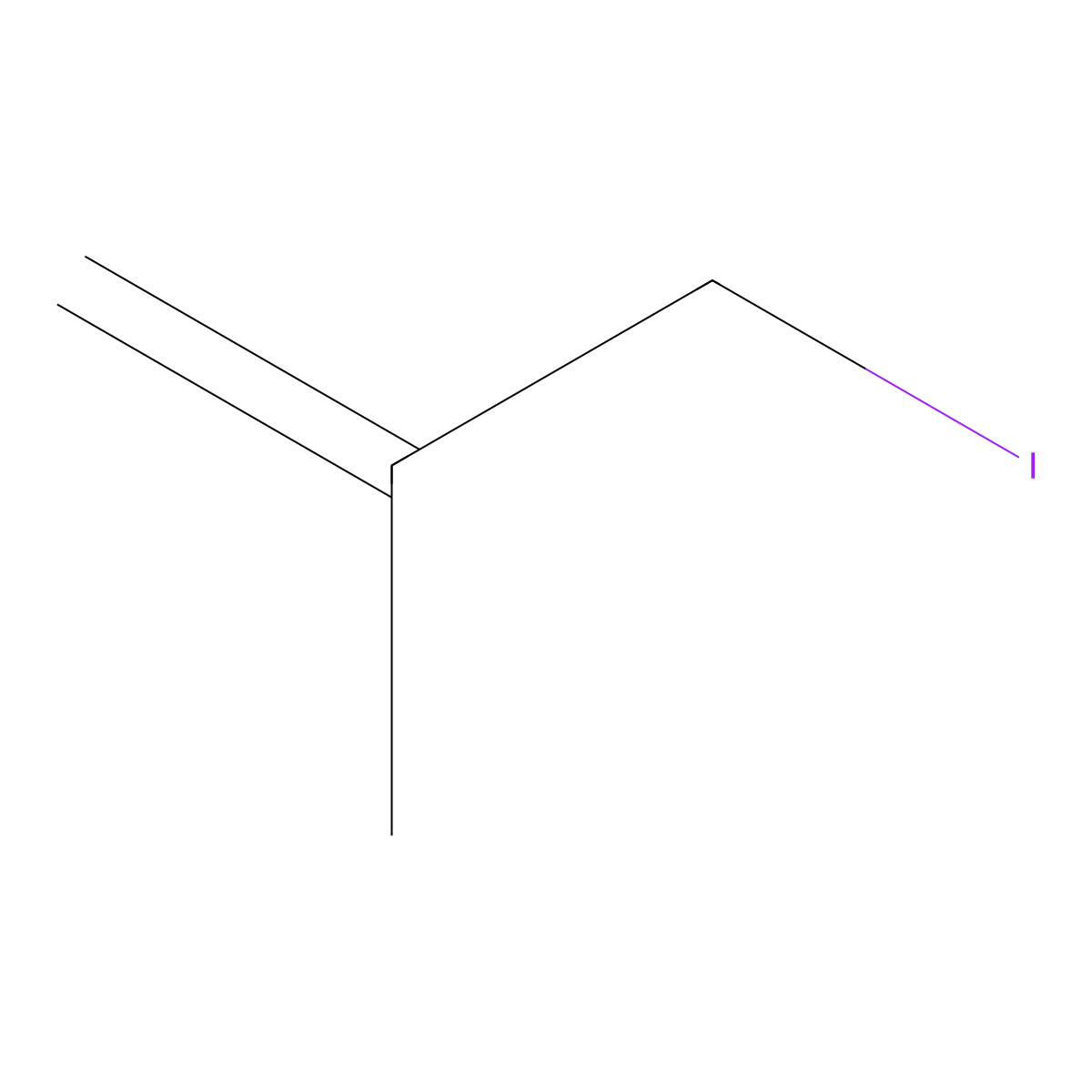 3-Iodo-2-methylprop-1-ene molecular structure, CAS 3756-30-7
