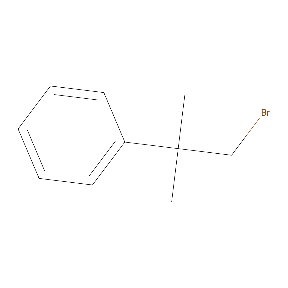 (1-Bromo-2-methylpropan-2-yl)benzene molecular structure, CAS 3756-32-9