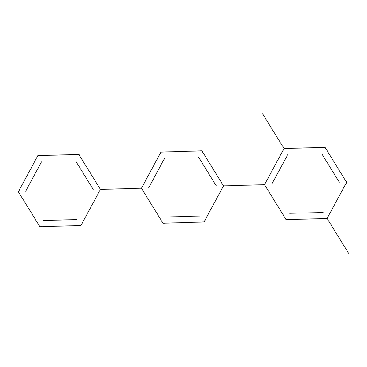 1,4-Dimethyl-2-(4-phenylphenyl)benzene molecular structure, CAS 3756-33-0