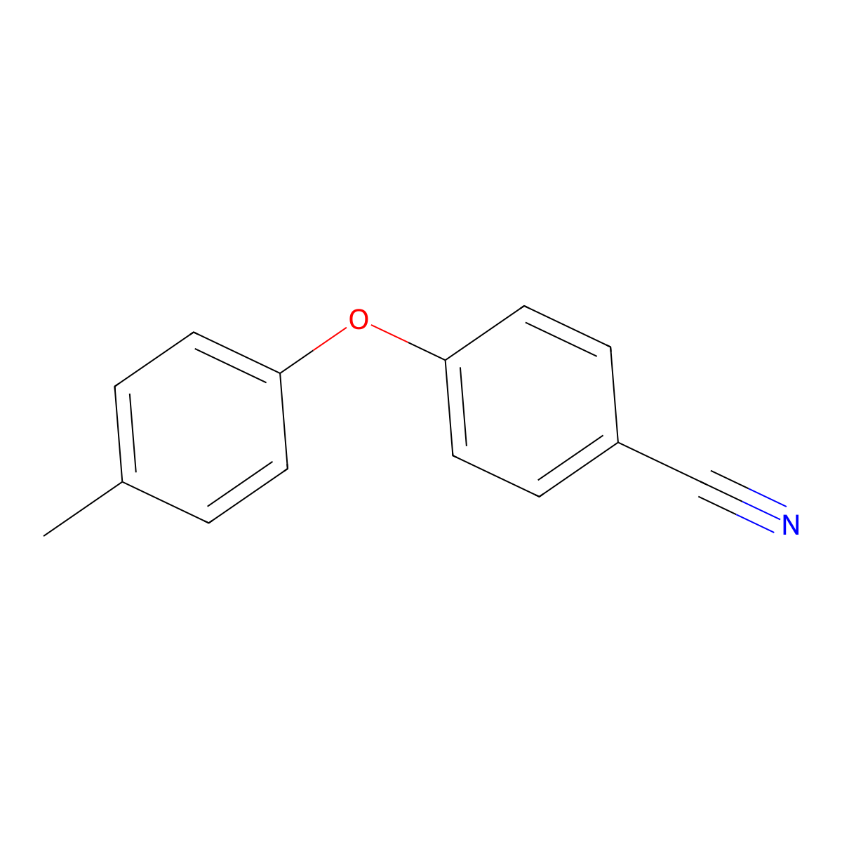 4-(4-Methylphenoxy)benzonitrile molecular structure, CAS 37563-42-1