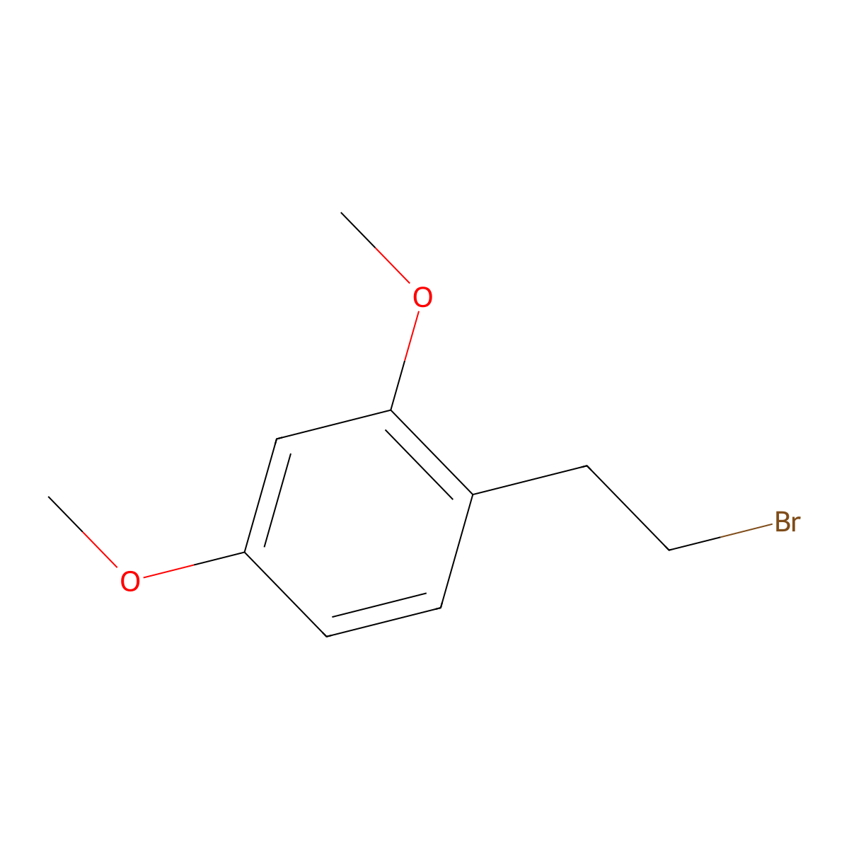 1-(2-Bromoethyl)-2,4-dimethoxybenzene molecular structure, CAS 37567-79-6