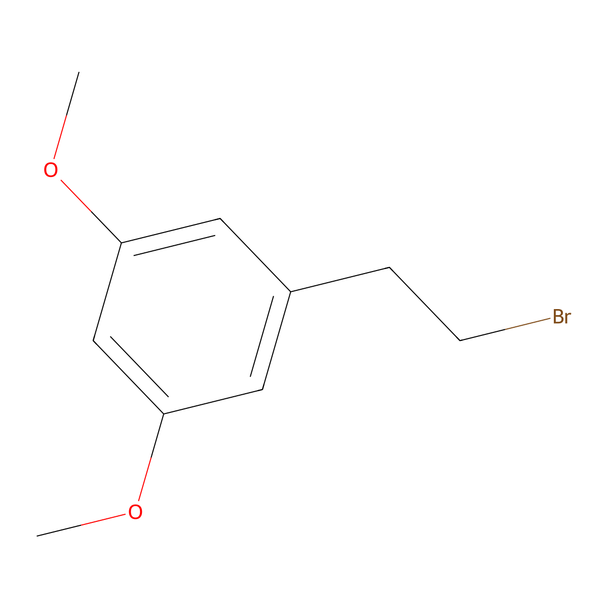1-(2-Bromoethyl)-3,5-dimethoxybenzene molecular structure, CAS 37567-80-9