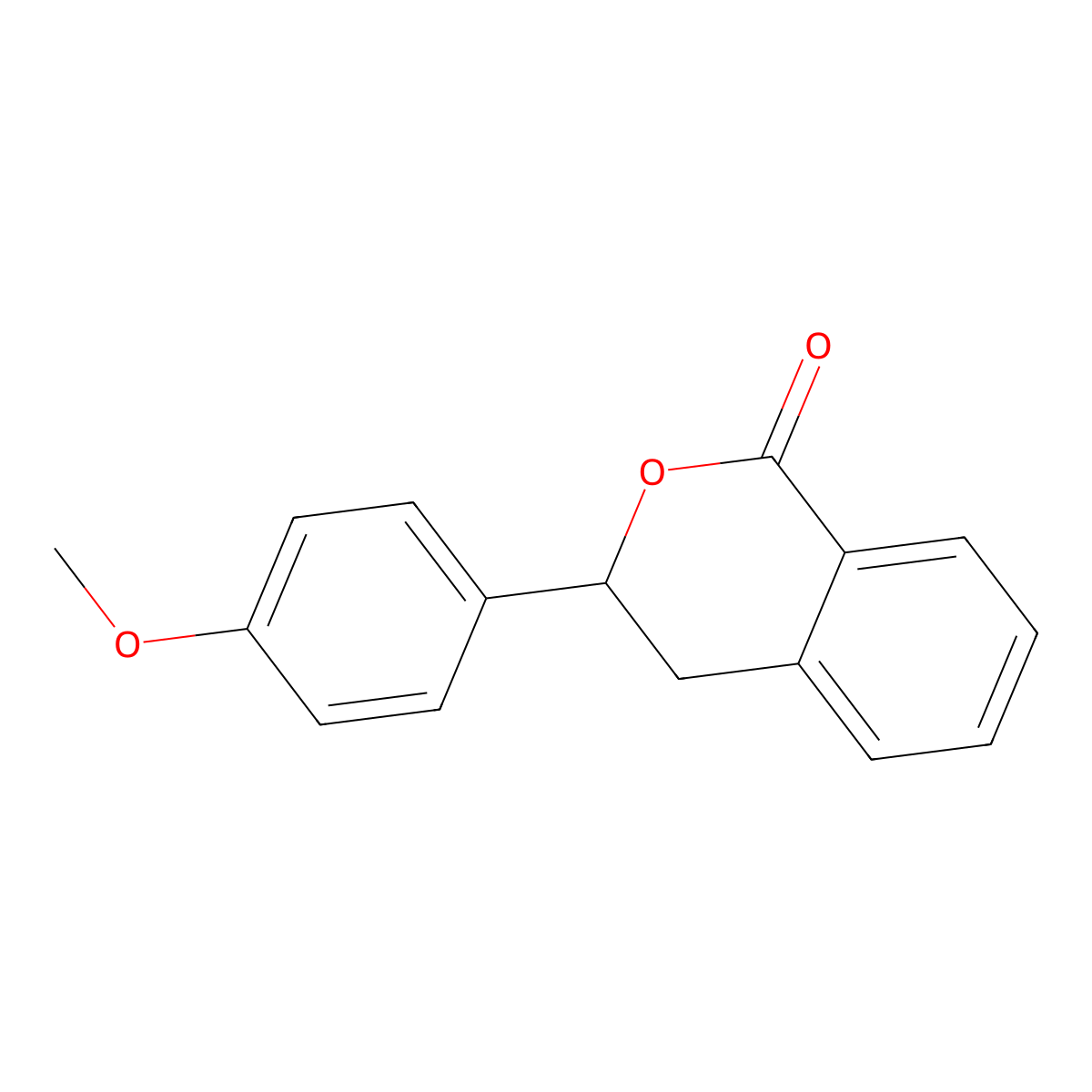 3-(4-Methoxyphenyl)isochroman-1-one molecular structure, CAS 37568-81-3