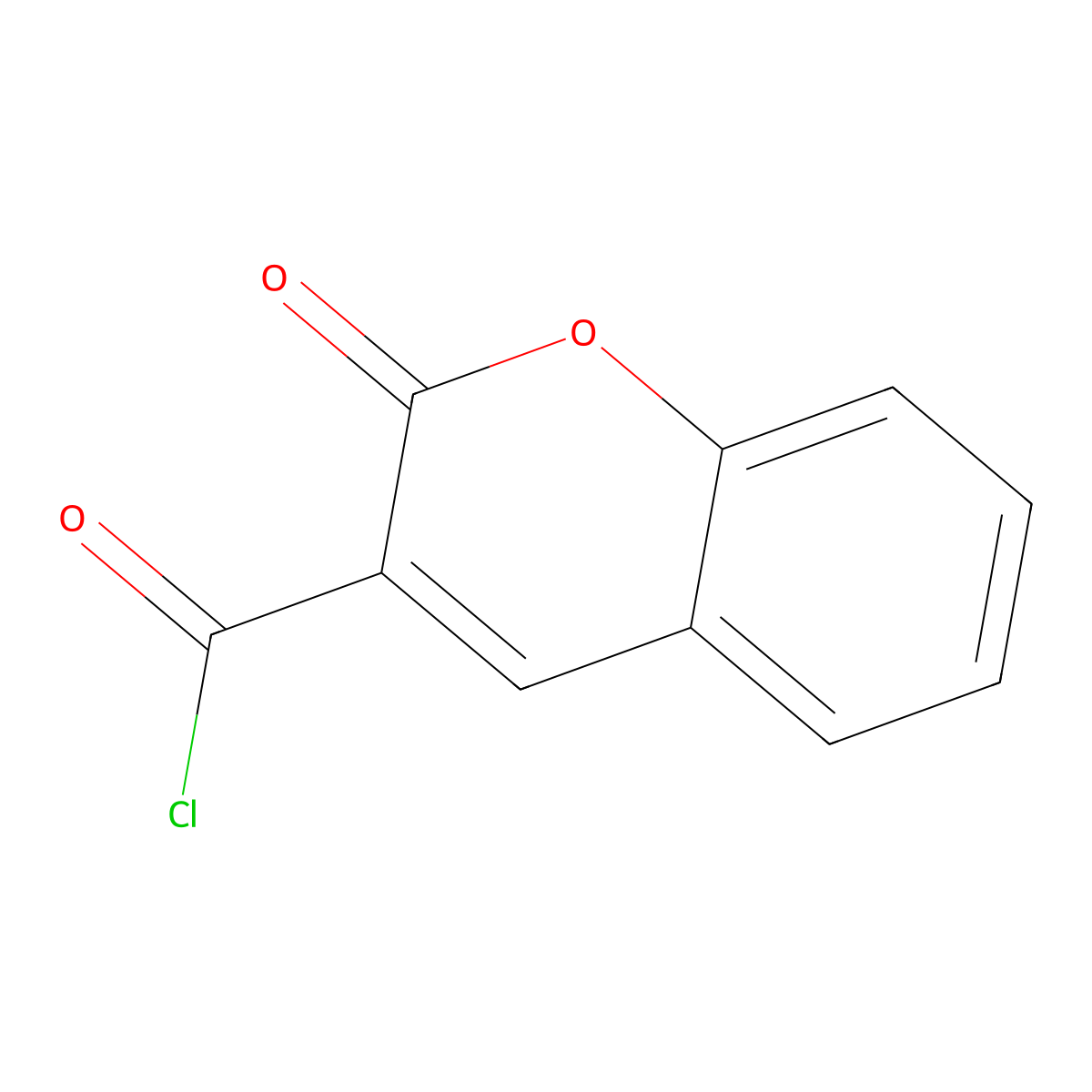 Coumarin-3-carbonyl chloride molecular structure, CAS 3757-06-0