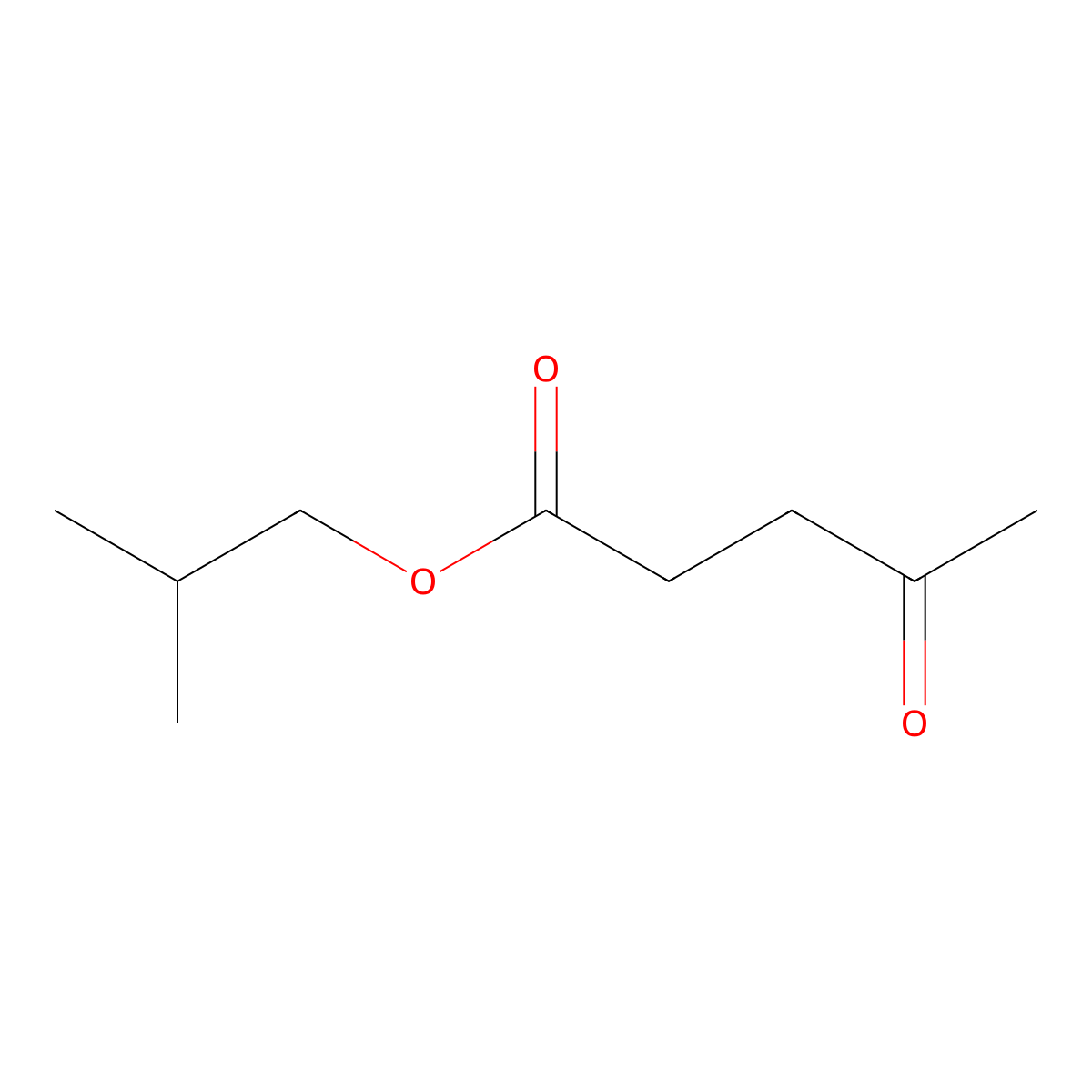 Isobutyl 4-oxovalerate molecular structure, CAS 3757-32-2