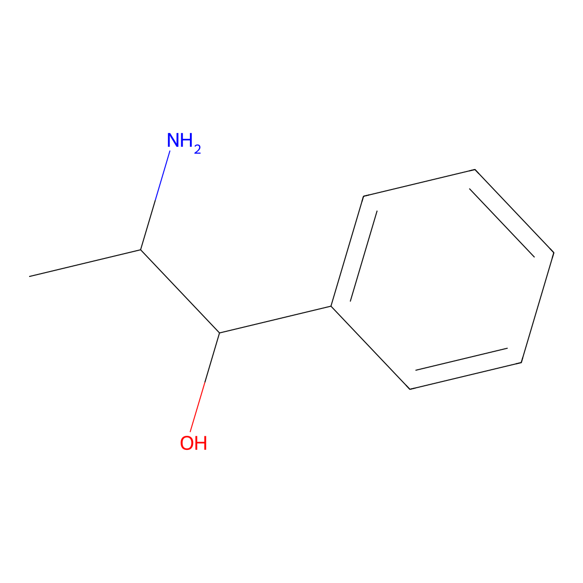 (1S,2R)-2-amino-1-phenylpropan-1-ol molecular structure, CAS 37577-28-9