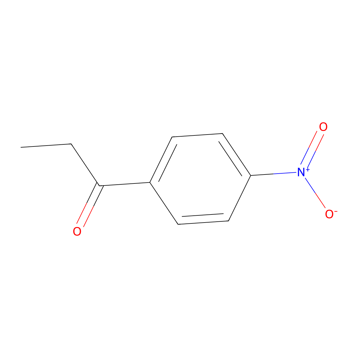 1-(4-Nitrophenyl)-1-propanone molecular structure, CAS 3758-70-1