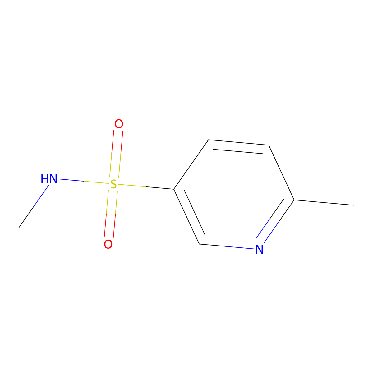N,6-dimethylpyridine-3-sulfonamide molecular structure, CAS 37581-11-6