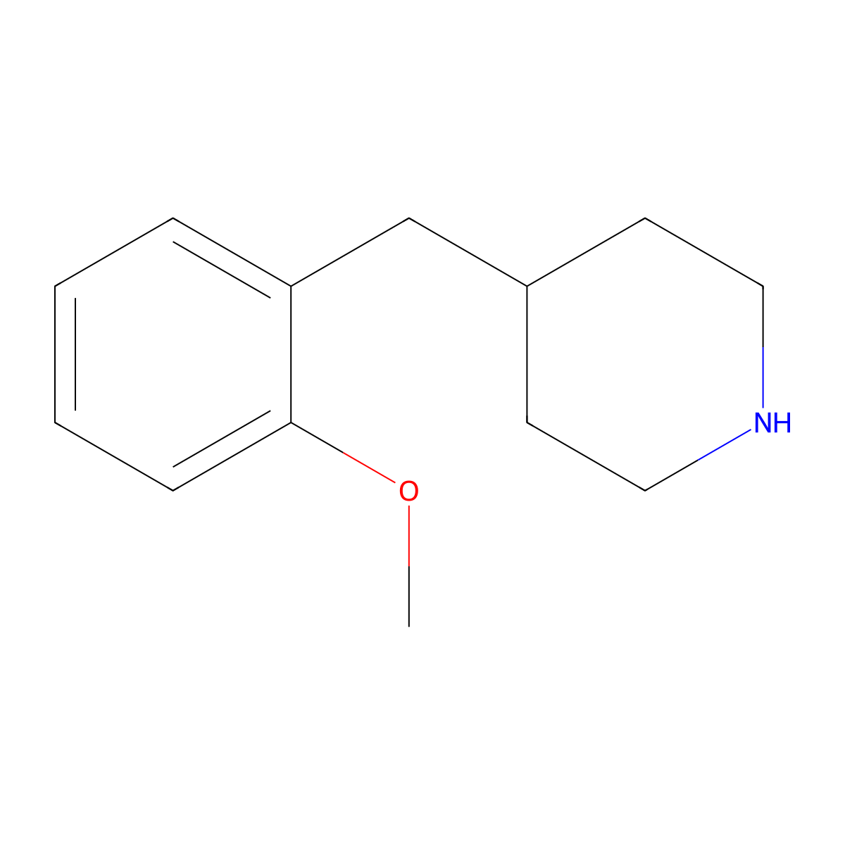 4-(2-Methoxy-benzyl)-piperidine molecular structure, CAS 37581-33-2