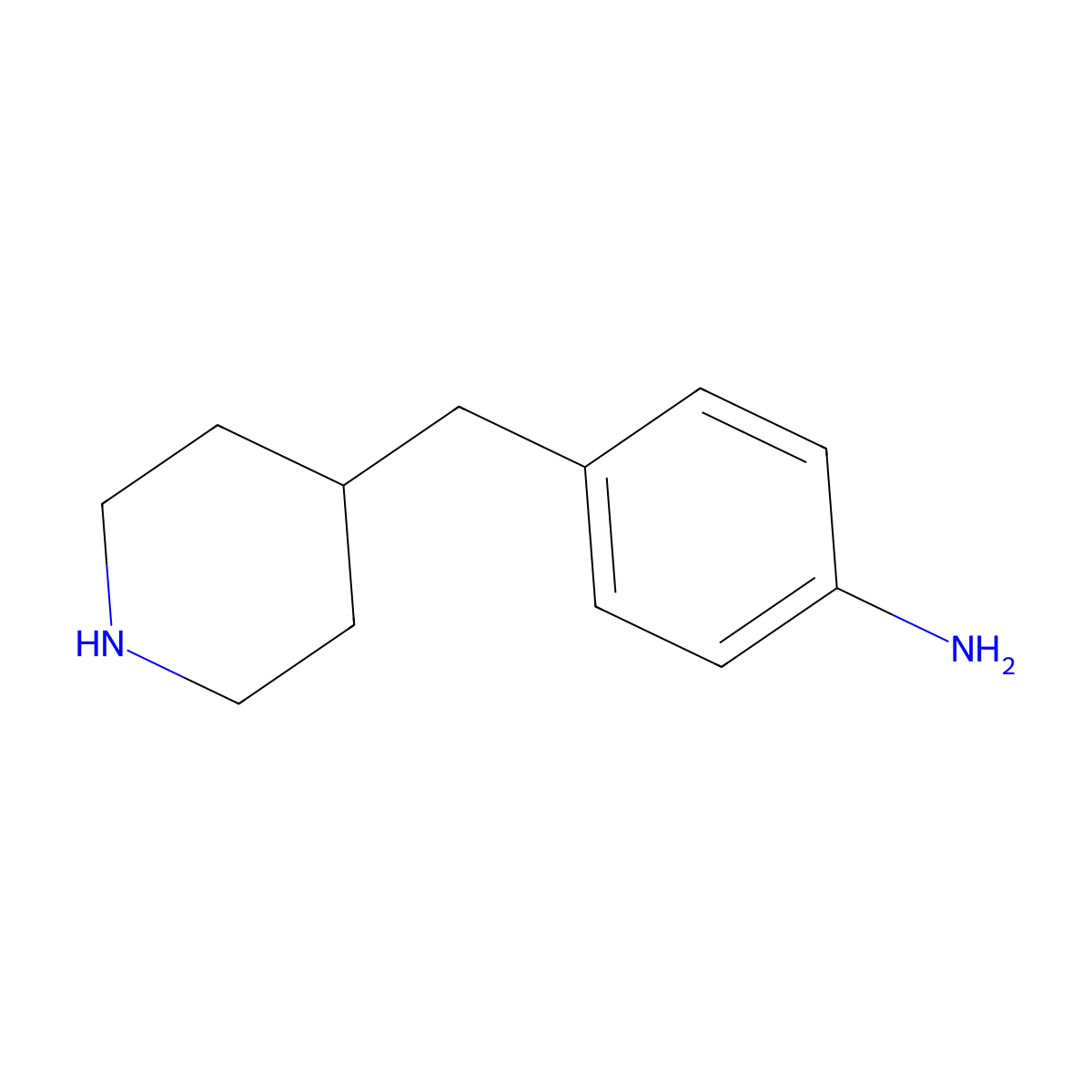 4-[(Piperidin-4-yl)methyl]aniline molecular structure, CAS 37581-35-4