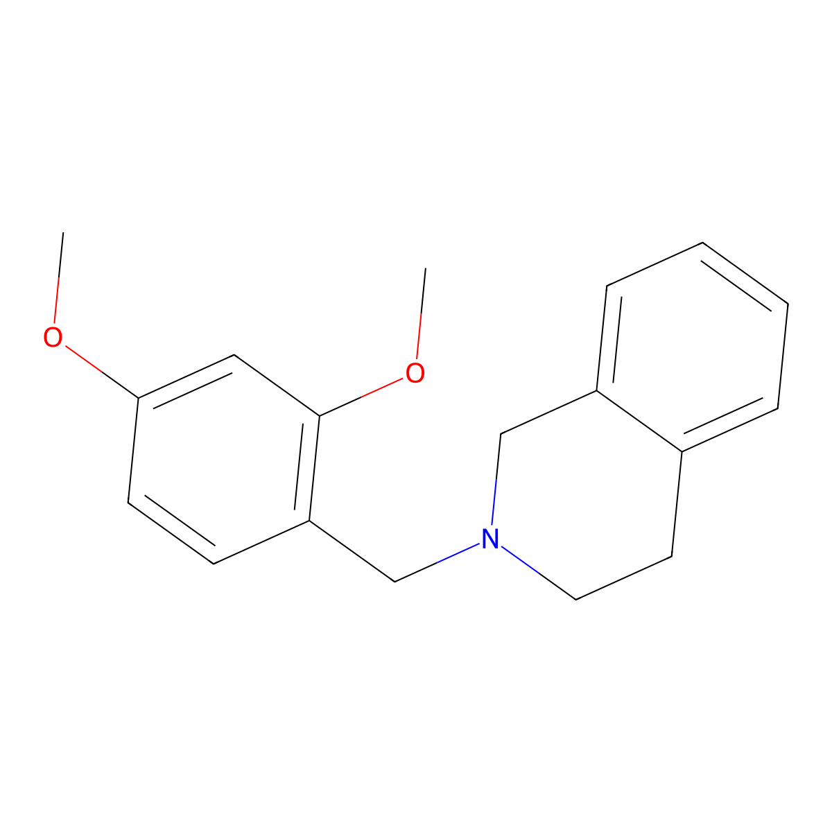 2-(2,4-Dimethoxybenzyl)-1,2,3,4-tetrahydroisoquinoline molecular structure, CAS 375831-25-7