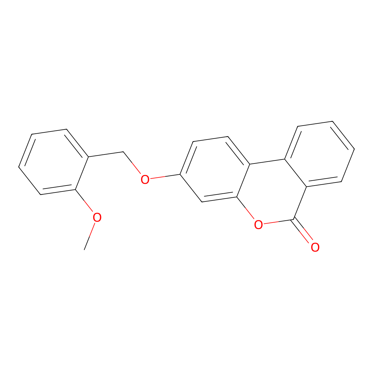 3-[(2-Methoxyphenyl)methoxy]benzo[c]chromen-6-one molecular structure, CAS 375833-82-2