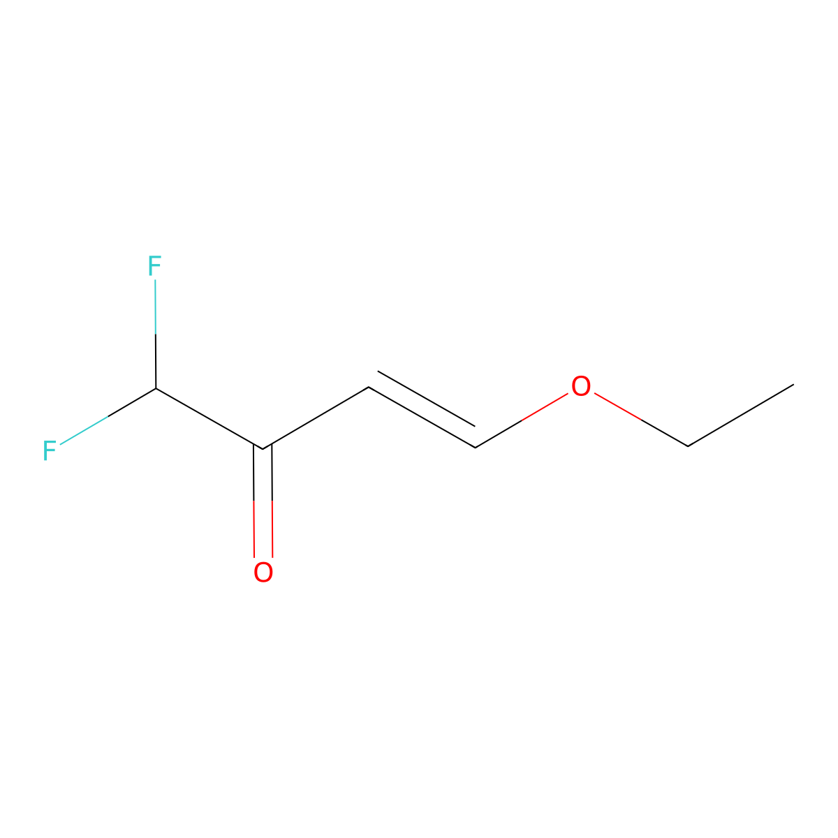 1,1-Difluoro-4-ethoxy-3-buten-2-one molecular structure, CAS 375856-23-8