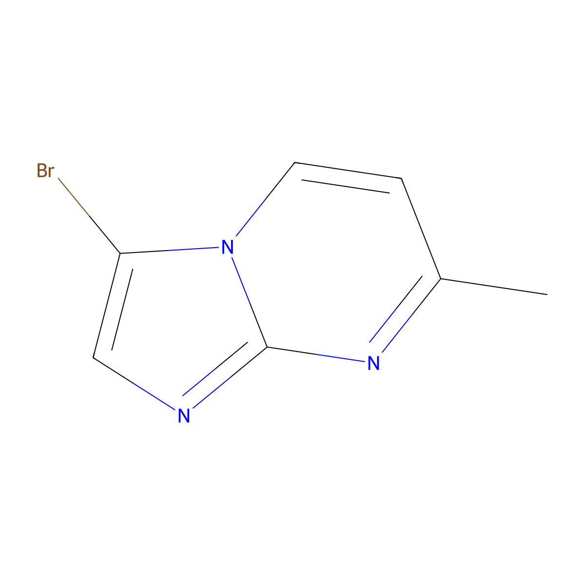 3-Bromo-7-methylimidazo[1,2-a]pyrimidine molecular structure, CAS 375857-62-8
