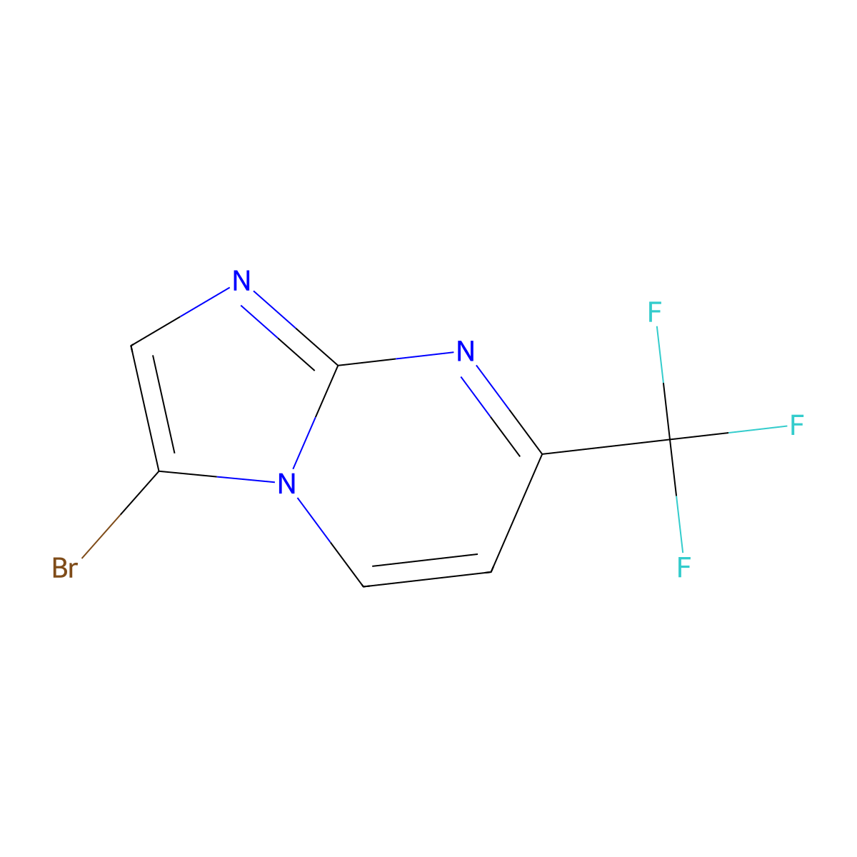 3-Bromo-7-(trifluoromethyl)imidazo[1,2-a]pyrimidine molecular structure, CAS 375857-65-1