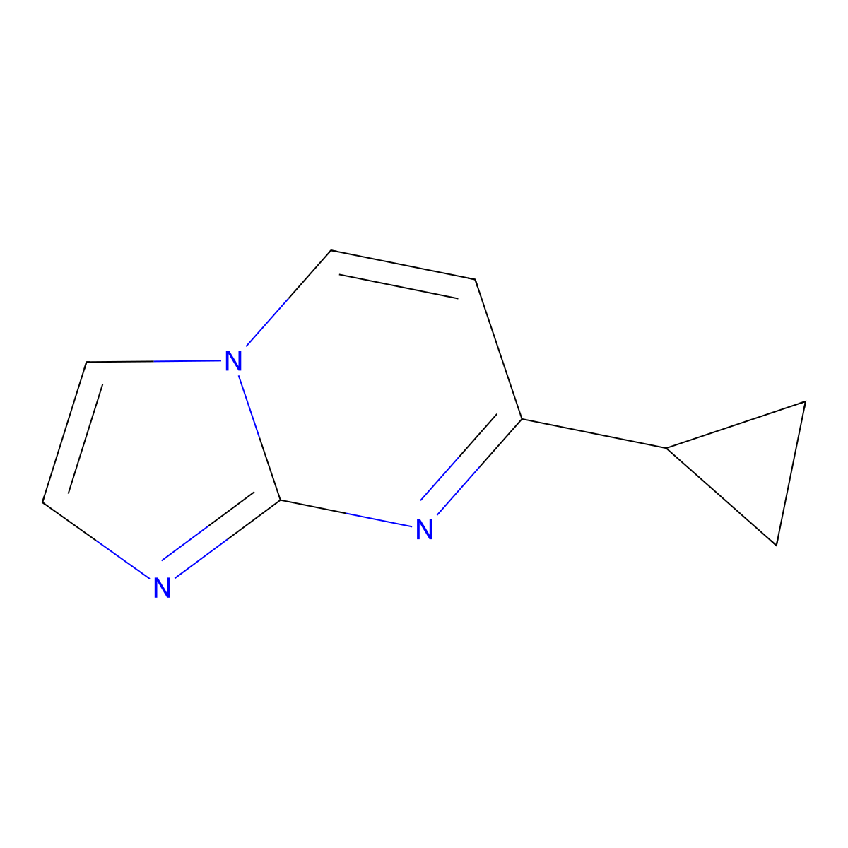 7-Cyclopropylimidazo[1,2-a]pyrimidine molecular structure, CAS 375857-72-0