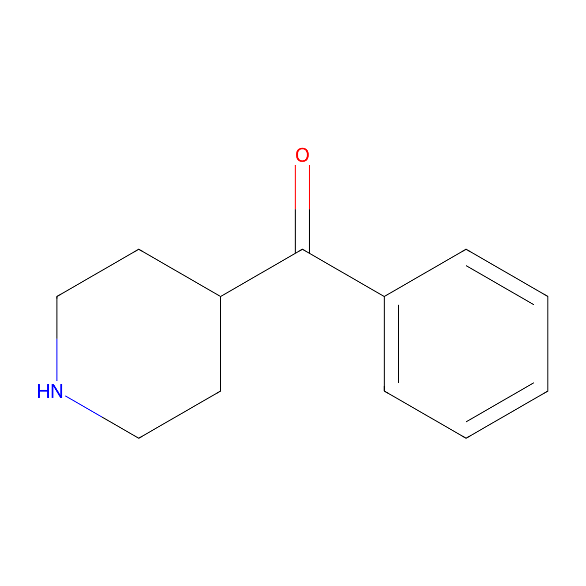 Phenyl(piperidin-4-yl)methanone molecular structure, CAS 37586-22-4