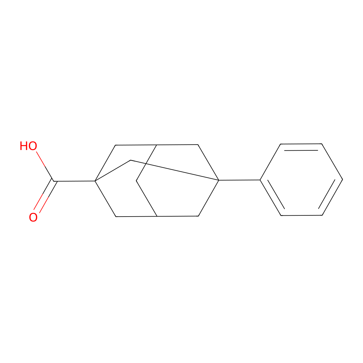 3-Phenyl-1-adamantanecarboxylic acid molecular structure, CAS 37589-22-3