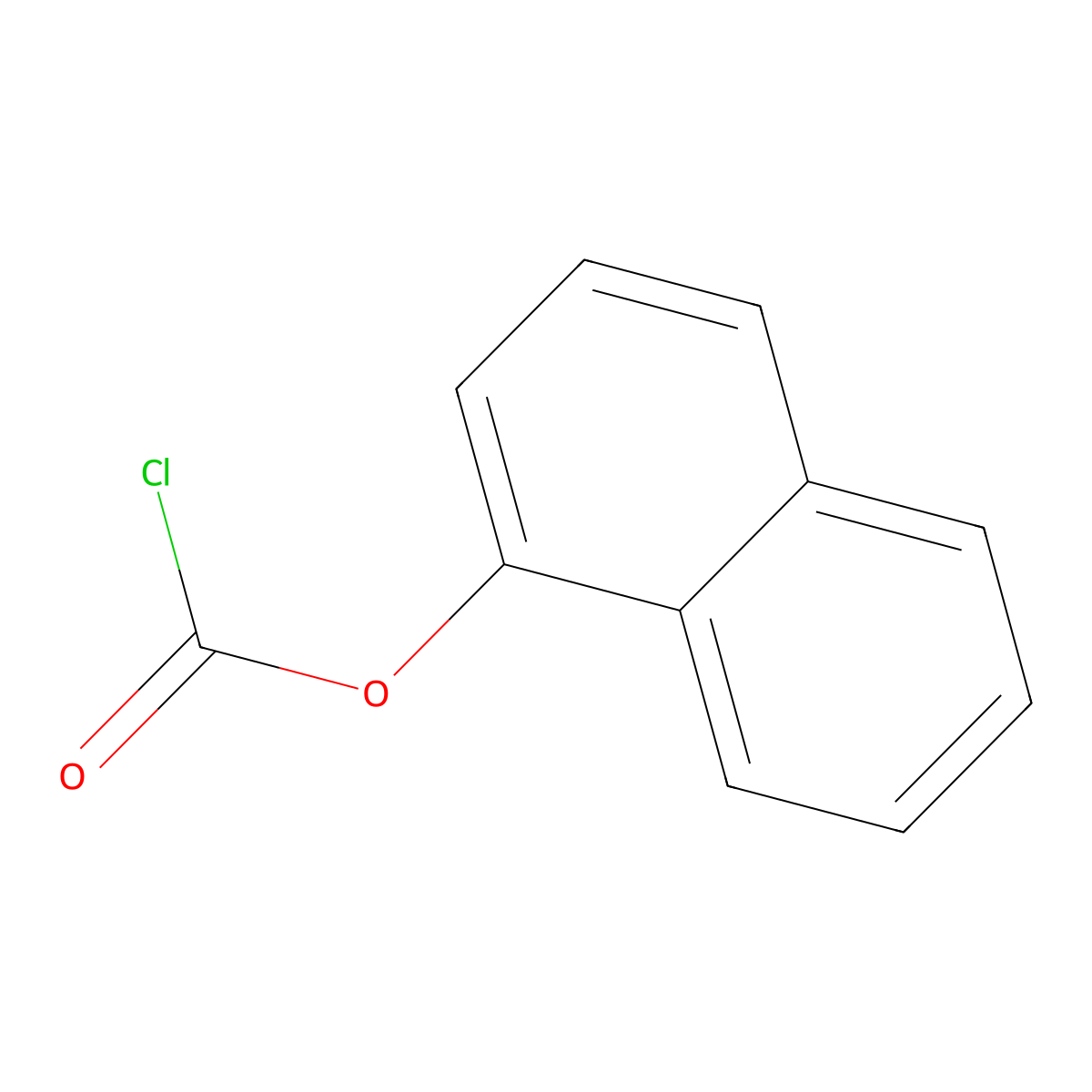 Carbonochloridic acid, 1-naphthalenyl ester molecular structure, CAS 3759-61-3