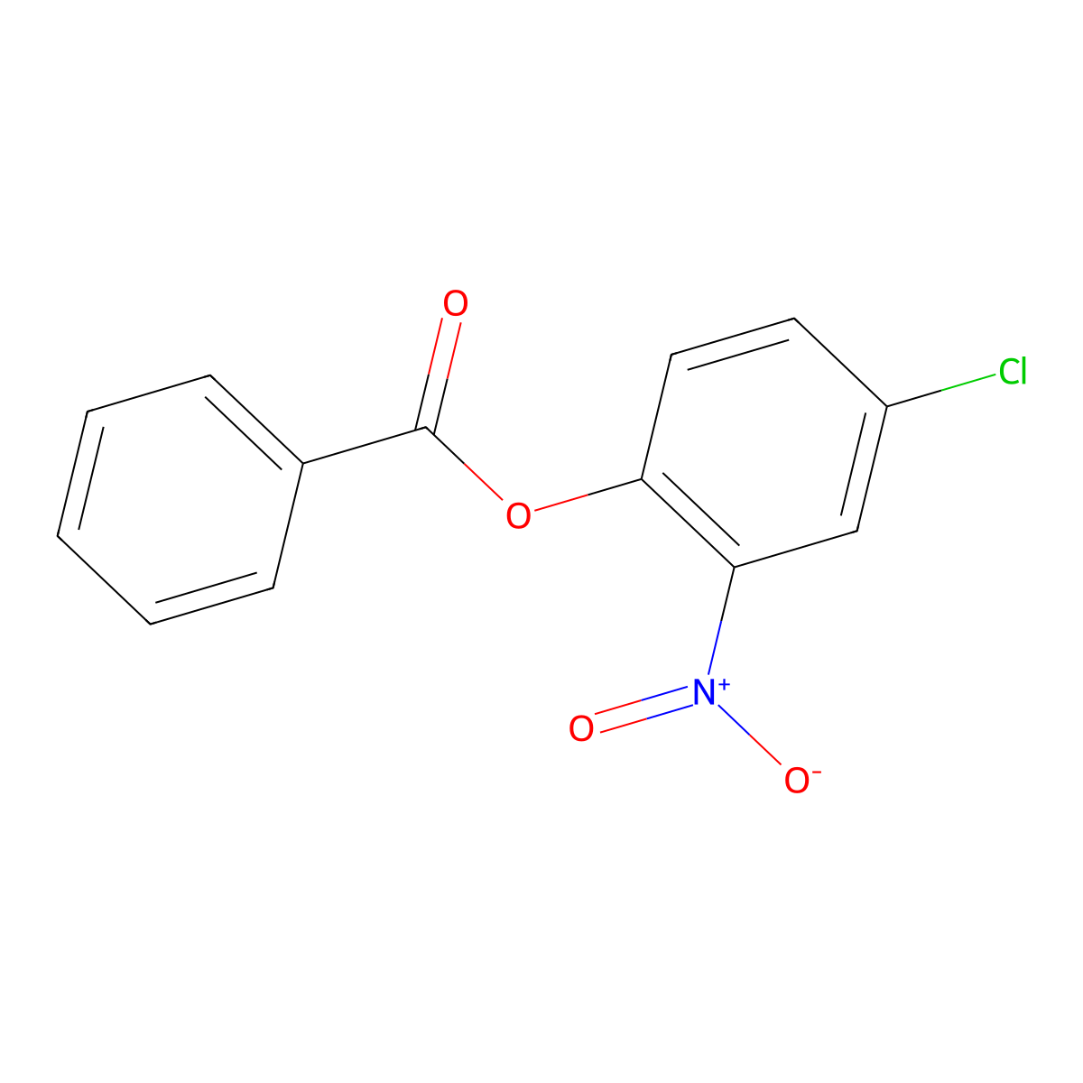 4-Chloro-2-nitrophenyl benzoate molecular structure, CAS 37593-94-5
