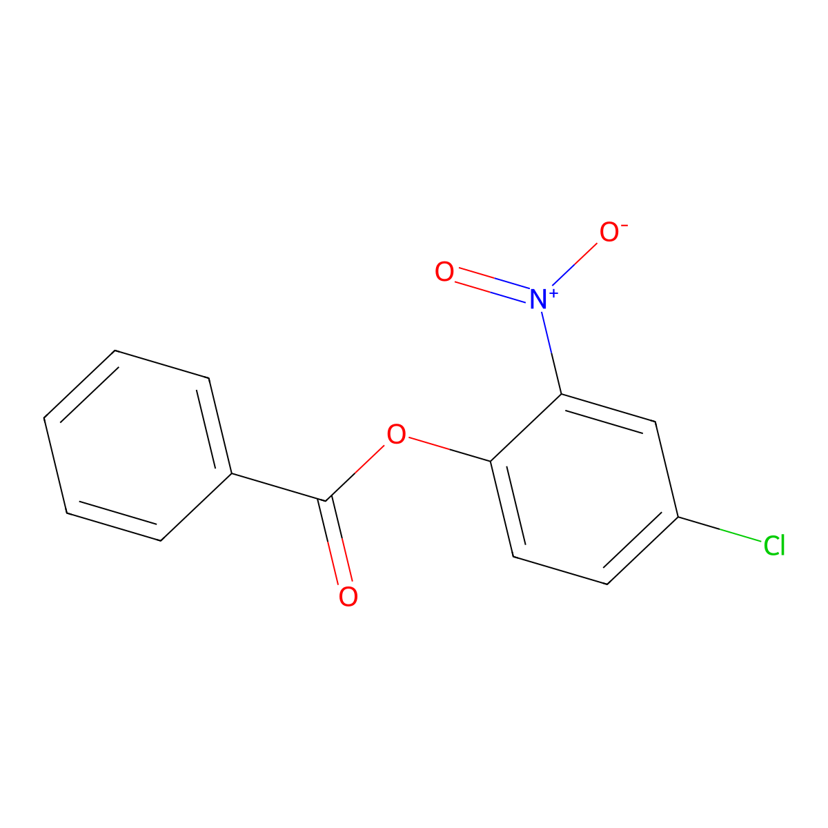4-Chloro-2-nitrophenyl benzoate molecular structure, CAS 37593-94-5