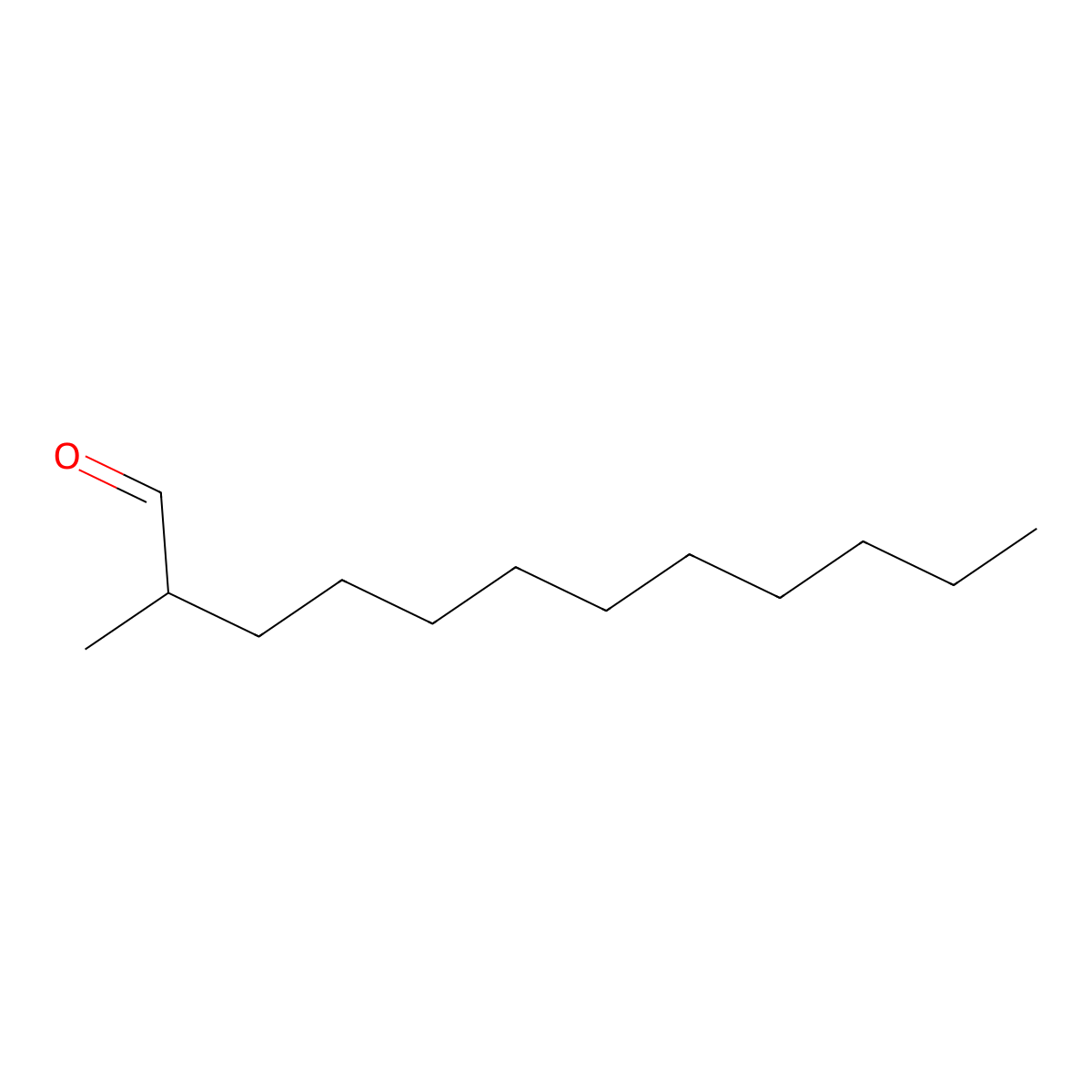 2-Methyldodecanal molecular structure, CAS 37596-36-4