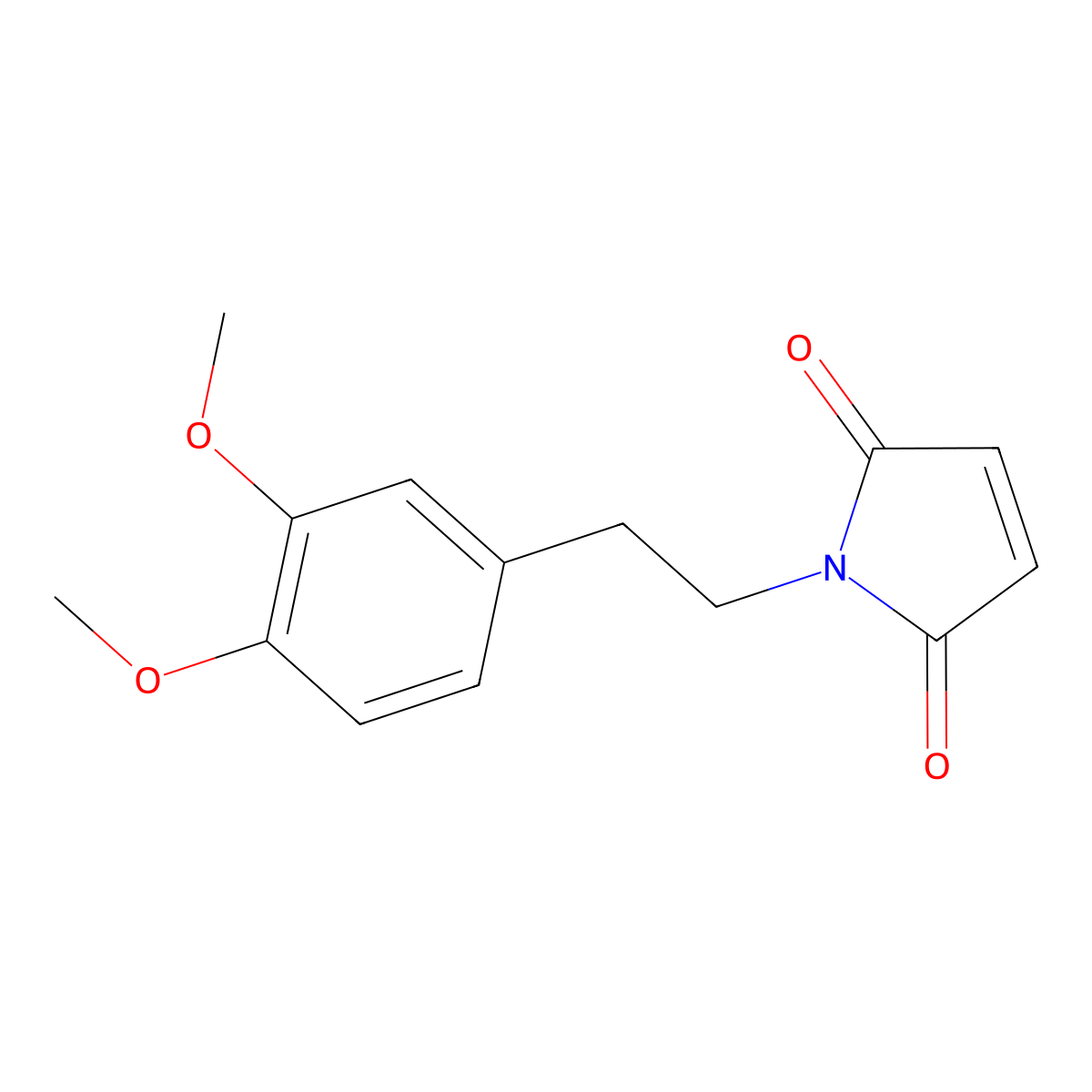 1-[2-(3,4-Dimethoxy-phenyl)-ethyl]-pyrrole-2,5-dione molecular structure, CAS 37597-19-6