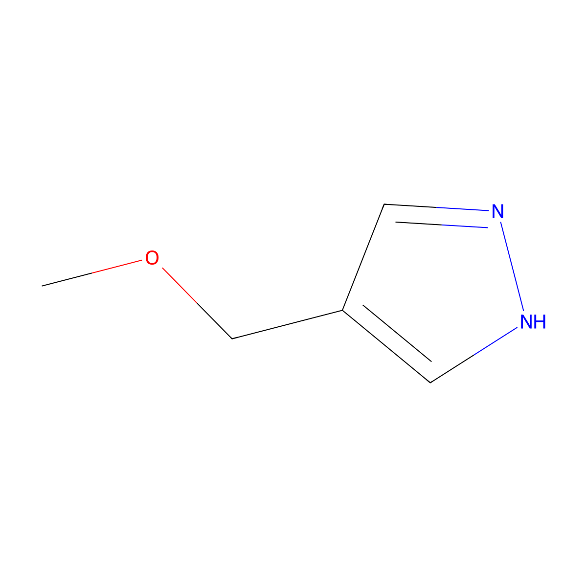 4-(Methoxymethyl)-1H-pyrazole molecular structure, CAS 37599-34-1