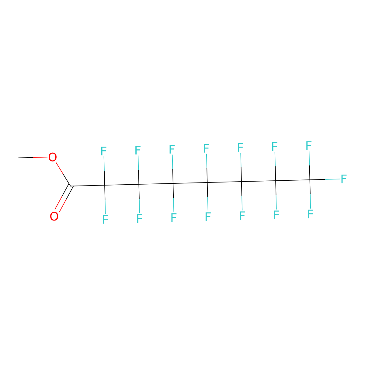 Methyl perfluorooctanoate molecular structure, CAS 376-27-2