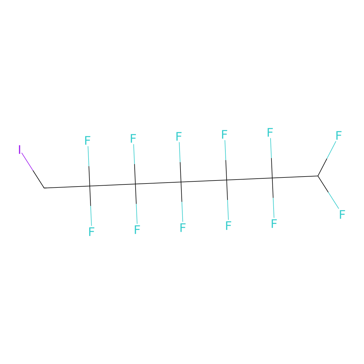 1,1,2,2,3,3,4,4,5,5,6,6-Dodecafluoro-7-iodoheptane molecular structure, CAS 376-32-9