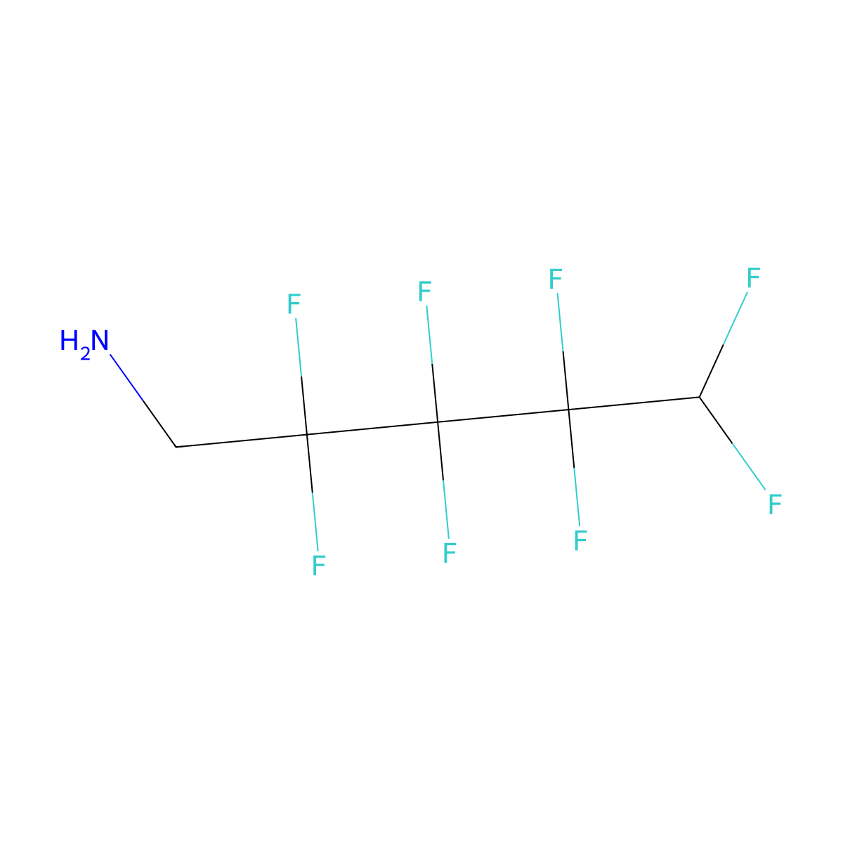 2,2,3,3,4,4,5,5-Octafluoropentan-1-amine molecular structure, CAS 376-64-7