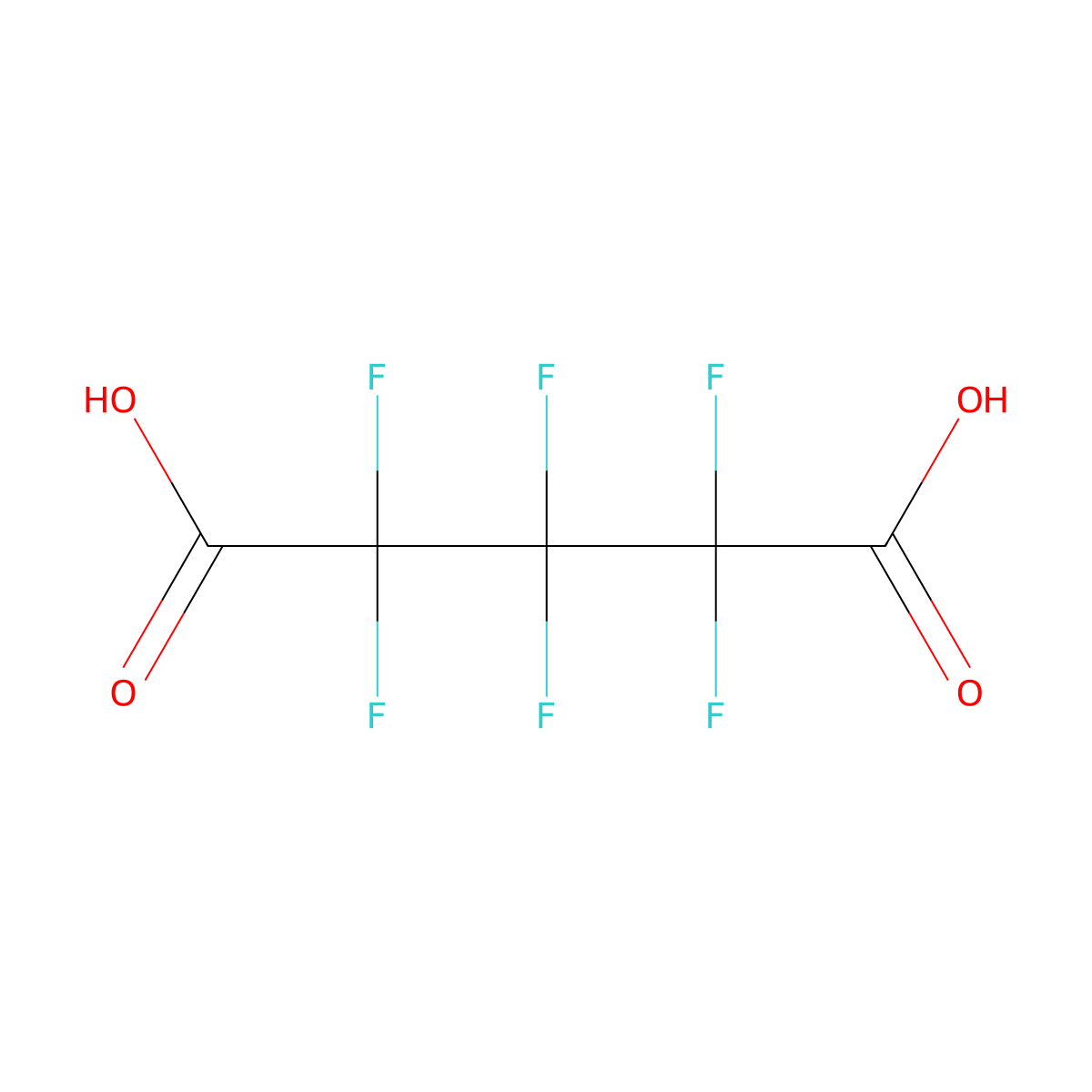 Perfluoroglutaric acid molecular structure, CAS 376-73-8