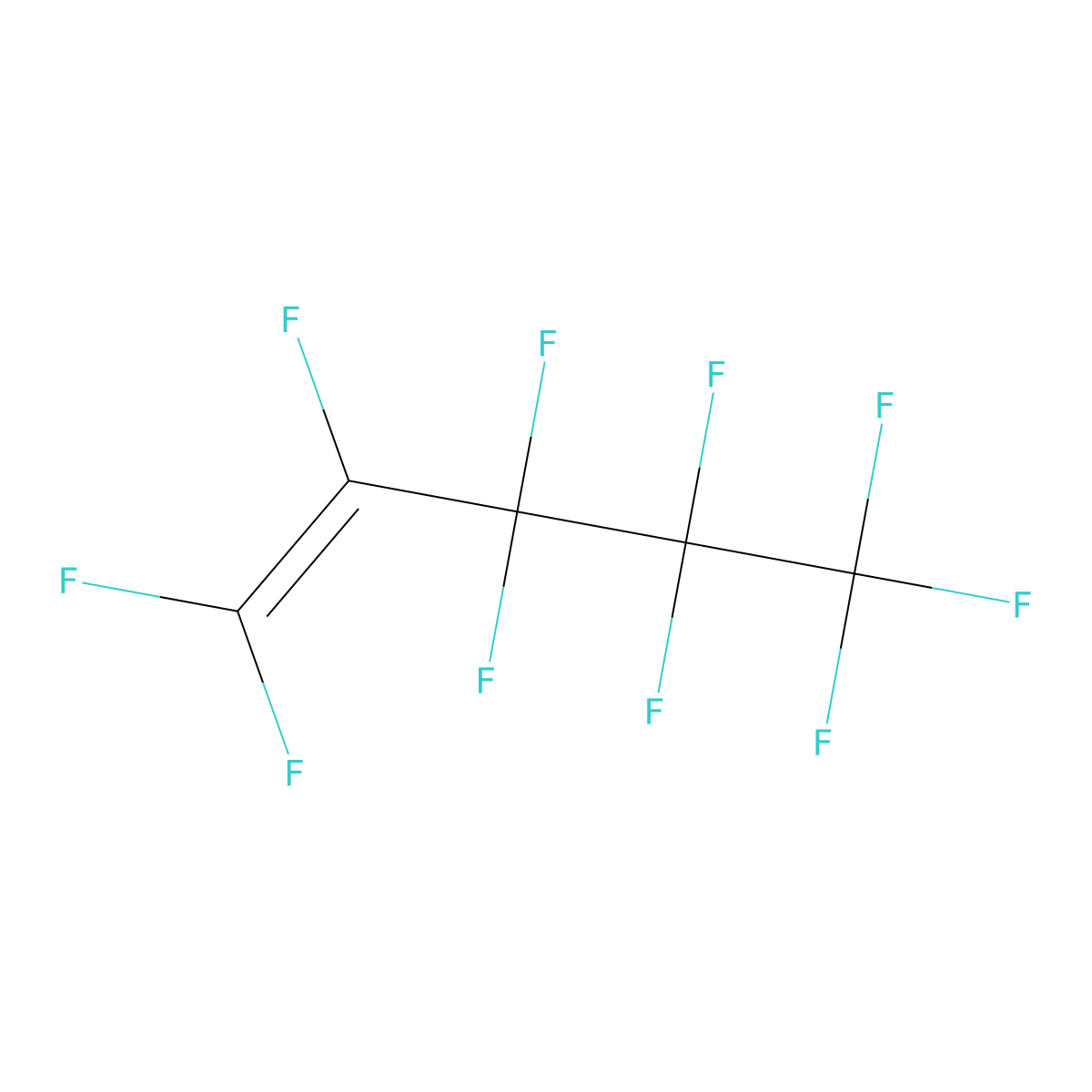 Perfluoropent-1-ene molecular structure, CAS 376-87-4