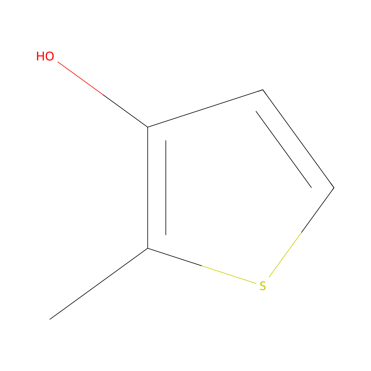 2-Methylthiophen-3-ol molecular structure, CAS 3760-22-3