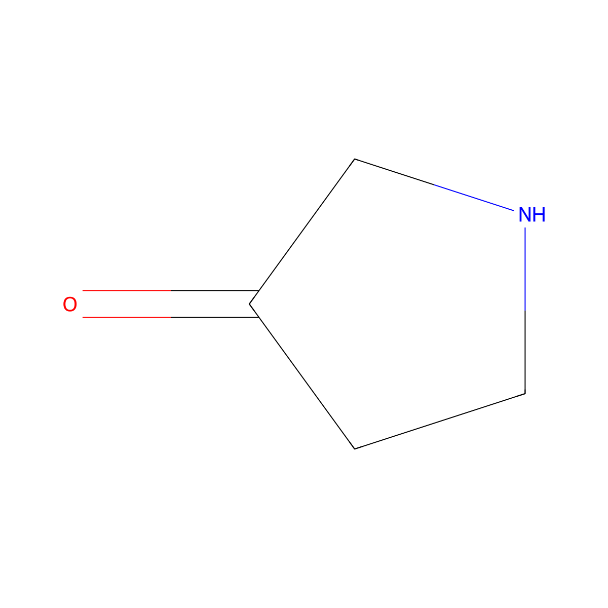 Pyrrolidin-3-one molecular structure, CAS 3760-52-9