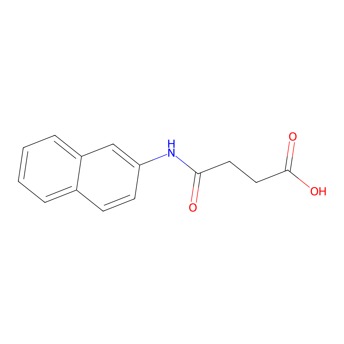 4-(Naphthalen-2-ylamino)-4-oxobutanoic acid molecular structure, CAS 37600-46-7