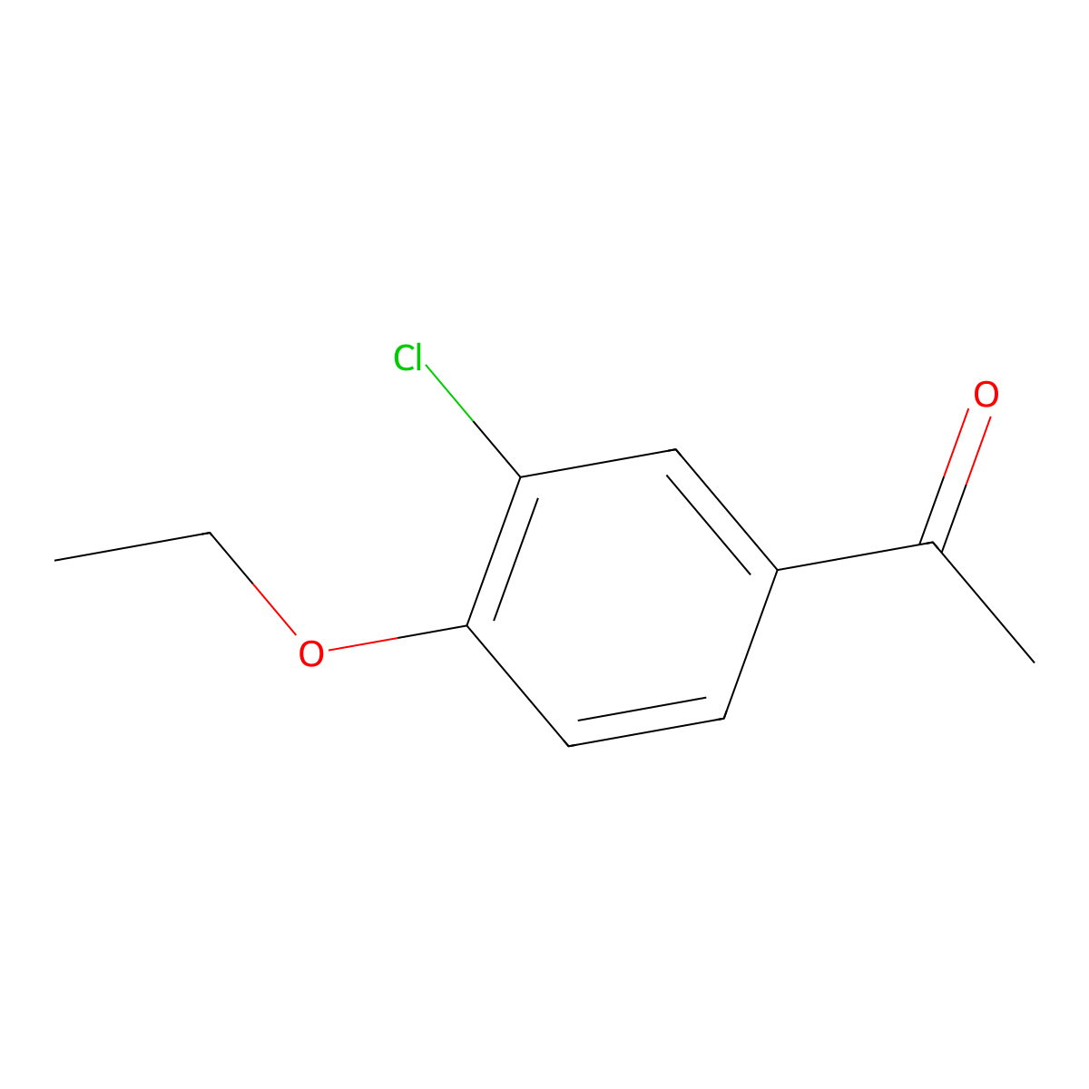1-(3-Chloro-4-ethoxyphenyl)ethanone molecular structure, CAS 37612-59-2