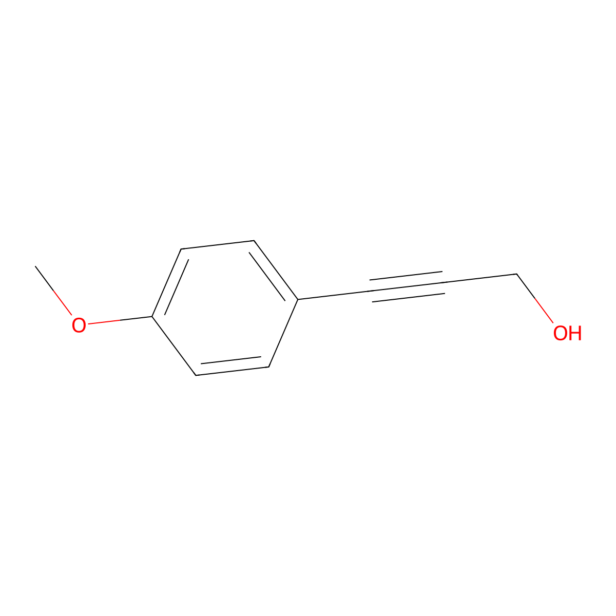 3-(4-Methoxyphenyl)prop-2-yn-1-ol molecular structure, CAS 37614-59-8