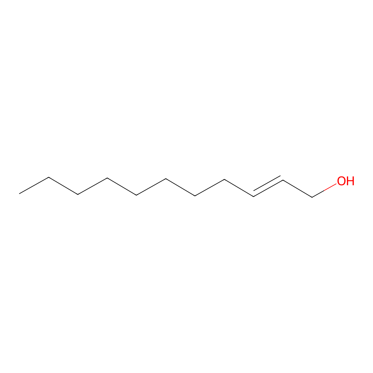 2-Undecen-1-ol, (2E)- molecular structure, CAS 37617-03-1