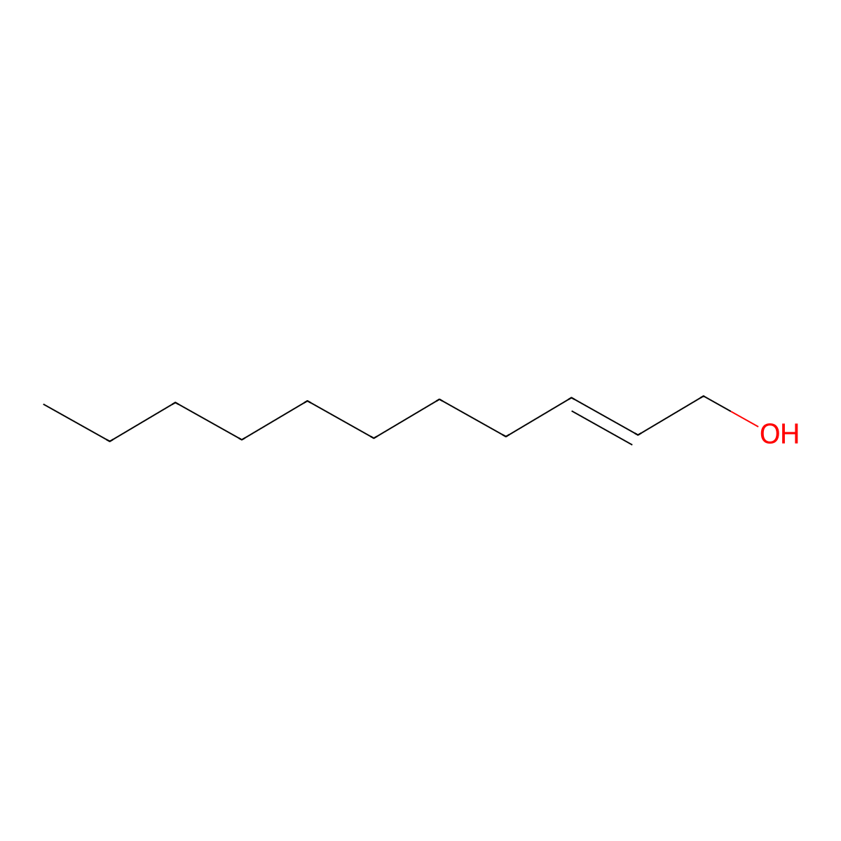 2-Undecen-1-ol, (2E)- molecular structure, CAS 37617-03-1