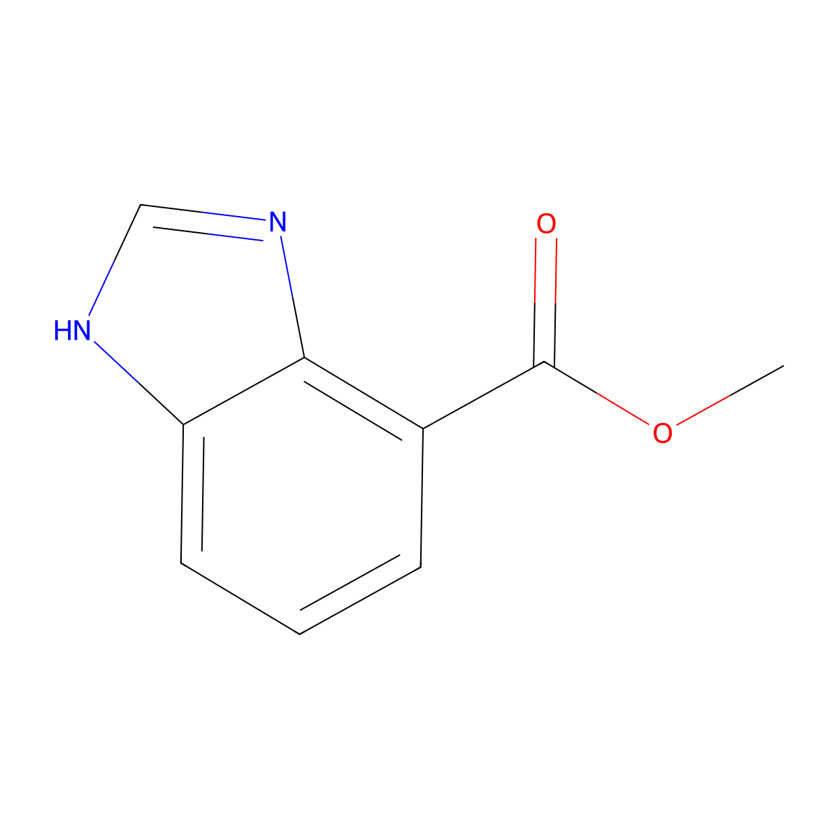 methyl 1H-benzo[d]imidazole-4-carboxylate molecular structure, CAS 37619-25-3