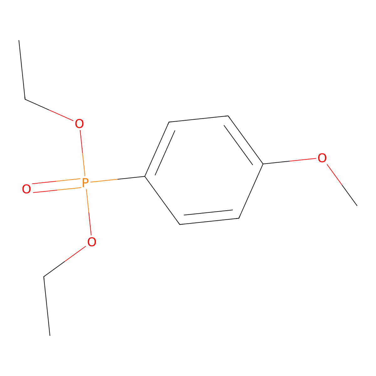 Diethyl 4-Methoxyphenylphosphonate molecular structure, CAS 3762-33-2